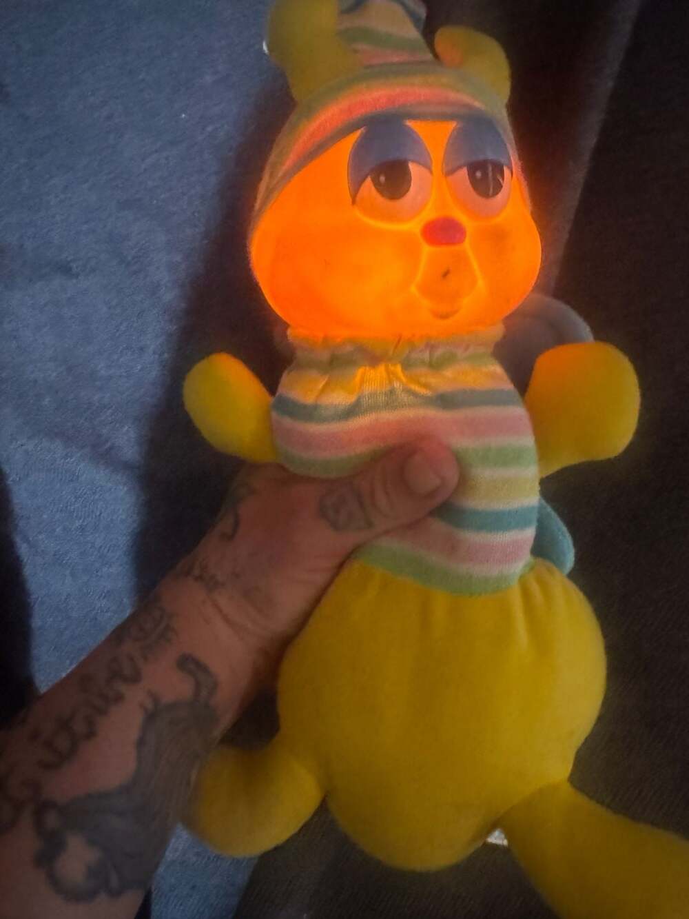 VTG 1984 HASBRO GLOBUG WORM NIGHTTIME BEDTIME LIGHT UP TOY-DOES NOT WORK!-READ!